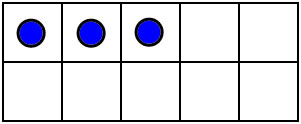 10 frame showing 3