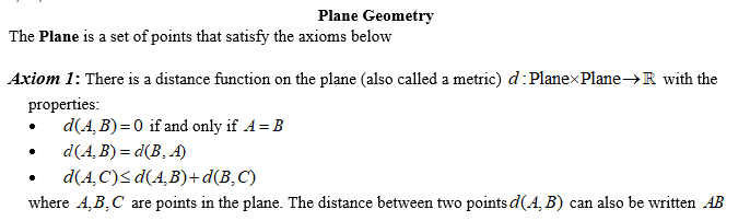 Axiom 1